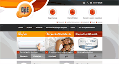 Desktop Screenshot of gpeklima.hu